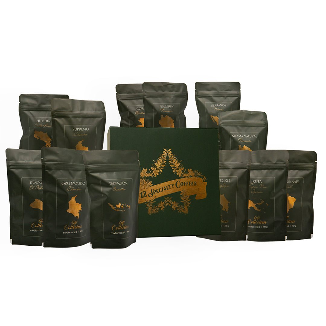 12 Specialty Coffees of Christmas Gift Box