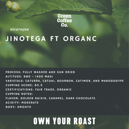 Nicaragua Jinotega FairTrade Organic