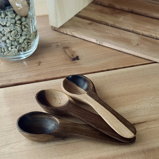 Wooden Coffee Scoop - Hand Made in Colombia