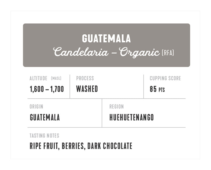 Guatemala Candelaria Organic Washed