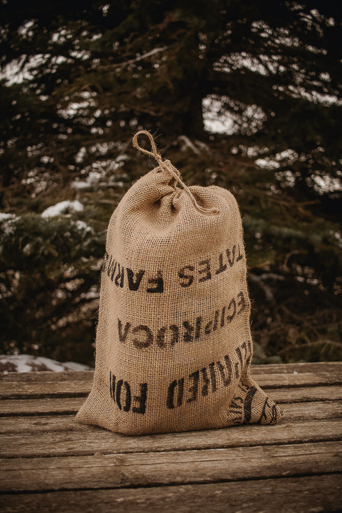 Burlap Coffee Sack Gift Bag