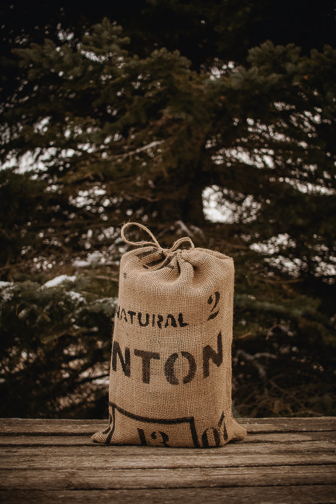 Burlap Coffee Sack Gift Bag