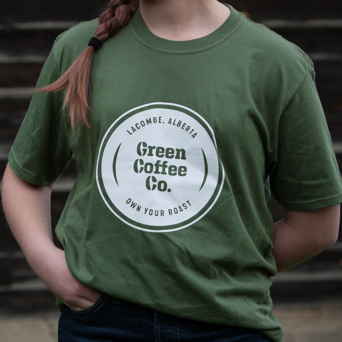Green Coffee Co. T- Shirt - Badge Logo