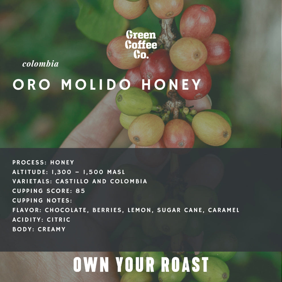 Colombia OM Honey Green Coffee Co.